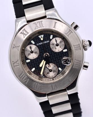 orologio cartier chronoscaph cronografo must 21