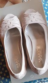 scarpe camoscio beige n.35