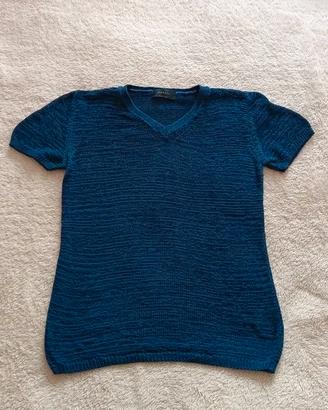 Maglia donna Gerani Gilmar blu trasparente S scoll