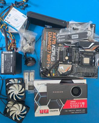 PC AMD 5900X X470 32gb DDR4 RX 5700 XT GPU PSU