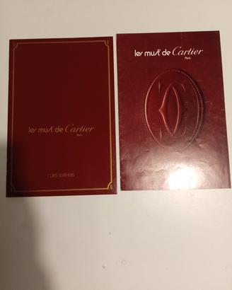 Set 2 cataloghi vintage  "Le Must De Cartier"