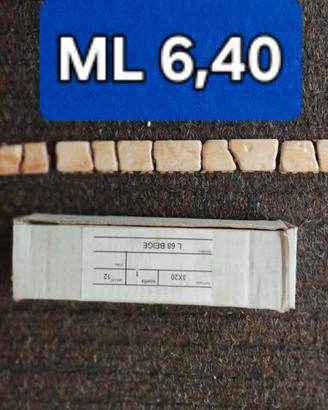 Listelli in ceramica beige 3x20 - 6,40 ml