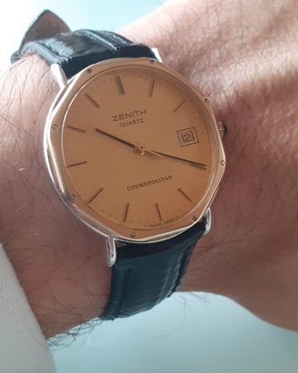 Zenith Cosmopolitan octagonal vintage bicolor date