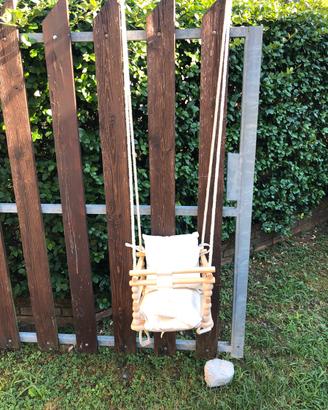 Altalena per bambini in legno