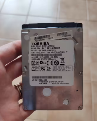 Hard Disk Interno TOSHIBA 500GB 2.5" MQ01ABF050