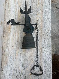 Campanello manuale a campana bronzo