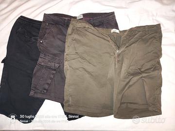 Tre paio pantaloncini corti uomo