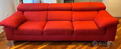 divano 3 posti, sedute estendibili