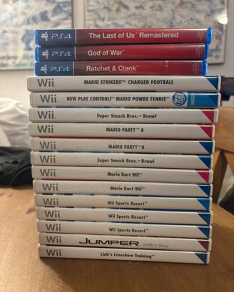 Lotto giochi playstation e wii