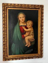 QUADRO DI FINE 800 MADONNA CON BAMBINO