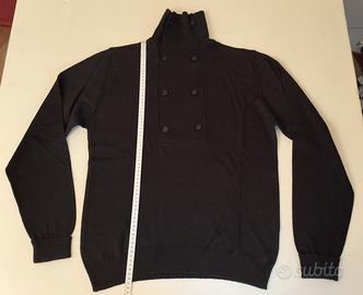 Maglione Imperial Nero XXL misto lana collo alto