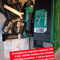Smerigliatrice angolare a batteria G1813DA hikoki 