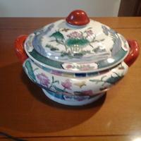 Antico Vaso cinese porcellana dipinto a mano  