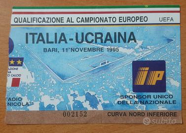 Biglietto da collezione Italia-Ucraina 11.11.1995