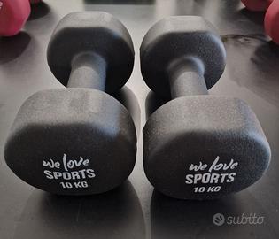 Apollo Set Manubri Palestra Corti 2x10kg