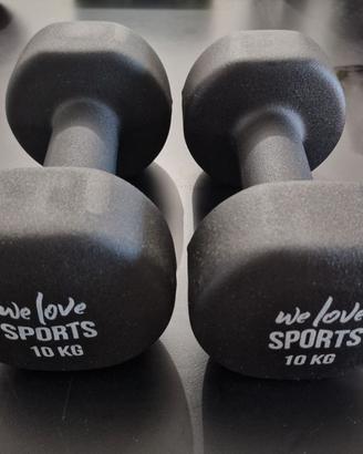 Apollo Set Manubri Palestra Corti 2x10kg