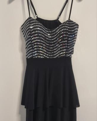 Abito donna nero con paillettes