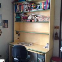 Scrivania con libreria