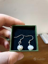 Orecchini in perle vere d’acqua dolce e argento925