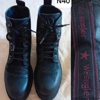 Wlangler n40 Stivaletto Anfibio nero 