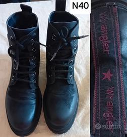 Wlangler n40 Stivaletto Anfibio nero 