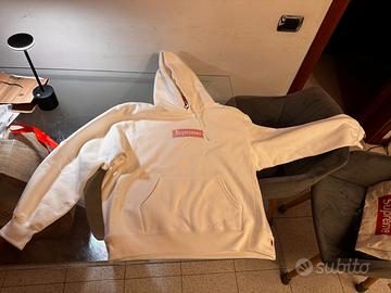 Felpa Supreme Box Logo Bianca L