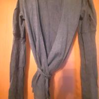 Cardigan Patrizia Pepe Cashmere Seta grigio nuovo