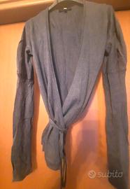 Cardigan Patrizia Pepe Cashmere Seta grigio nuovo