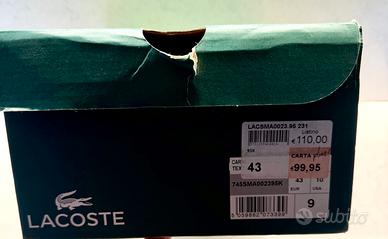 Scarpe LACOSTE Originali Taglia 43 – Nuove