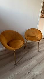 Coppia poltroncine Sklum in velluto