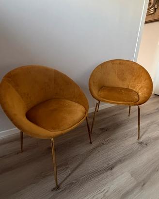 Coppia poltroncine Sklum in velluto