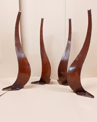 Gambe a sciabola vintage per tavolo 