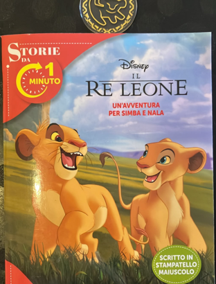 Set Libro + Medaglione Re Leone Disney