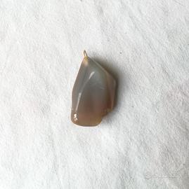 Ciondolo pendente artigianale in Agata Naturale