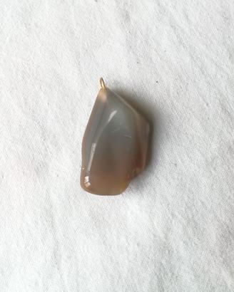 Ciondolo pendente artigianale in Agata Naturale