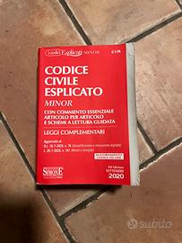 1 libro Codice Civile Esplicato anno 2020