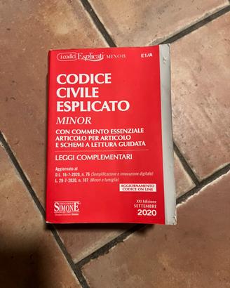 1 libro Codice Civile Esplicato anno 2020