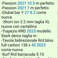 kite surf attrezzatura 