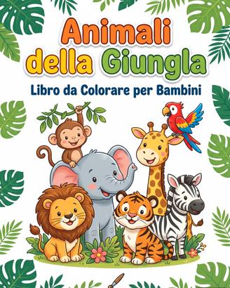 Libro da colorare bambini  – 10 pagine + copertina