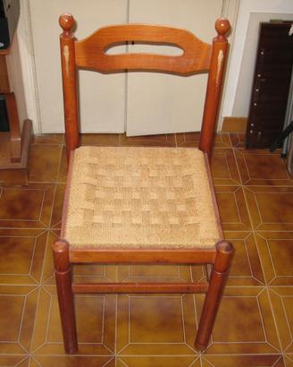 Sedie impagliate, Sedie in legno modello Pisa