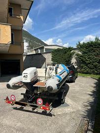 Gommone 40 cv con carrello (senza patente)
