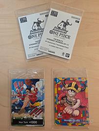 Kit op17 sealed: luffy lego,leader,don,promo pack