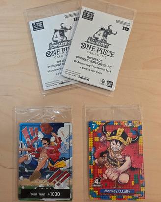 Kit op17 sealed: luffy lego,leader,don,promo pack