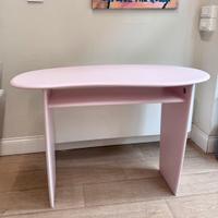 Scrivania/consolle design rosa pastello