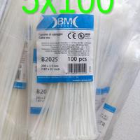 500 Fascette bianche BM B2025 mm 2,5x200 NUOVE