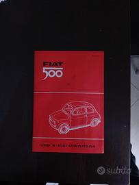 manuale d'uso fiat 500 d'epoca 