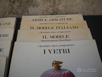 Quaderni dell'antiquariato stock 11 pezzi anni 80