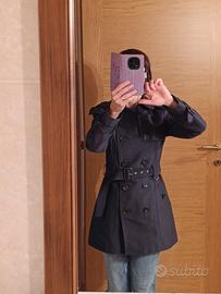 Trench blu taglia XS Zara