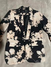 Blazer floreale maniche corte