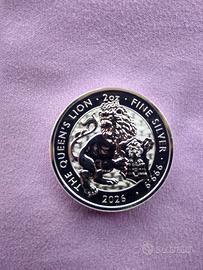 TUDOR BEASTS - QUEEN'S LION (2026) - OZ 2 ARGENTO.